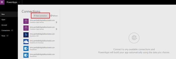 create new app step2